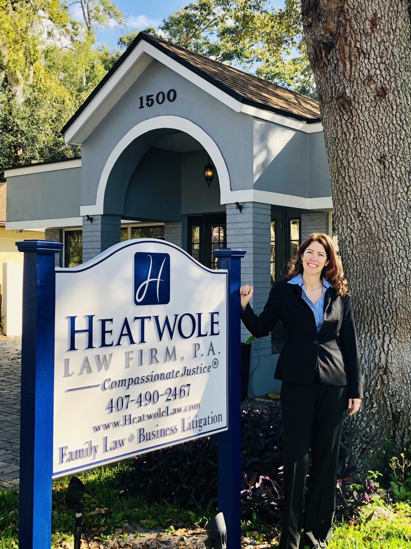 Lauren Heatwole outside the firm's Robinson Street office
